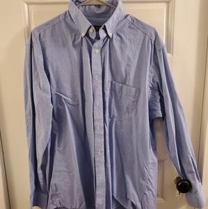 Club Room Men's Blue Button-down Shirt 16 1/2 × 34/35